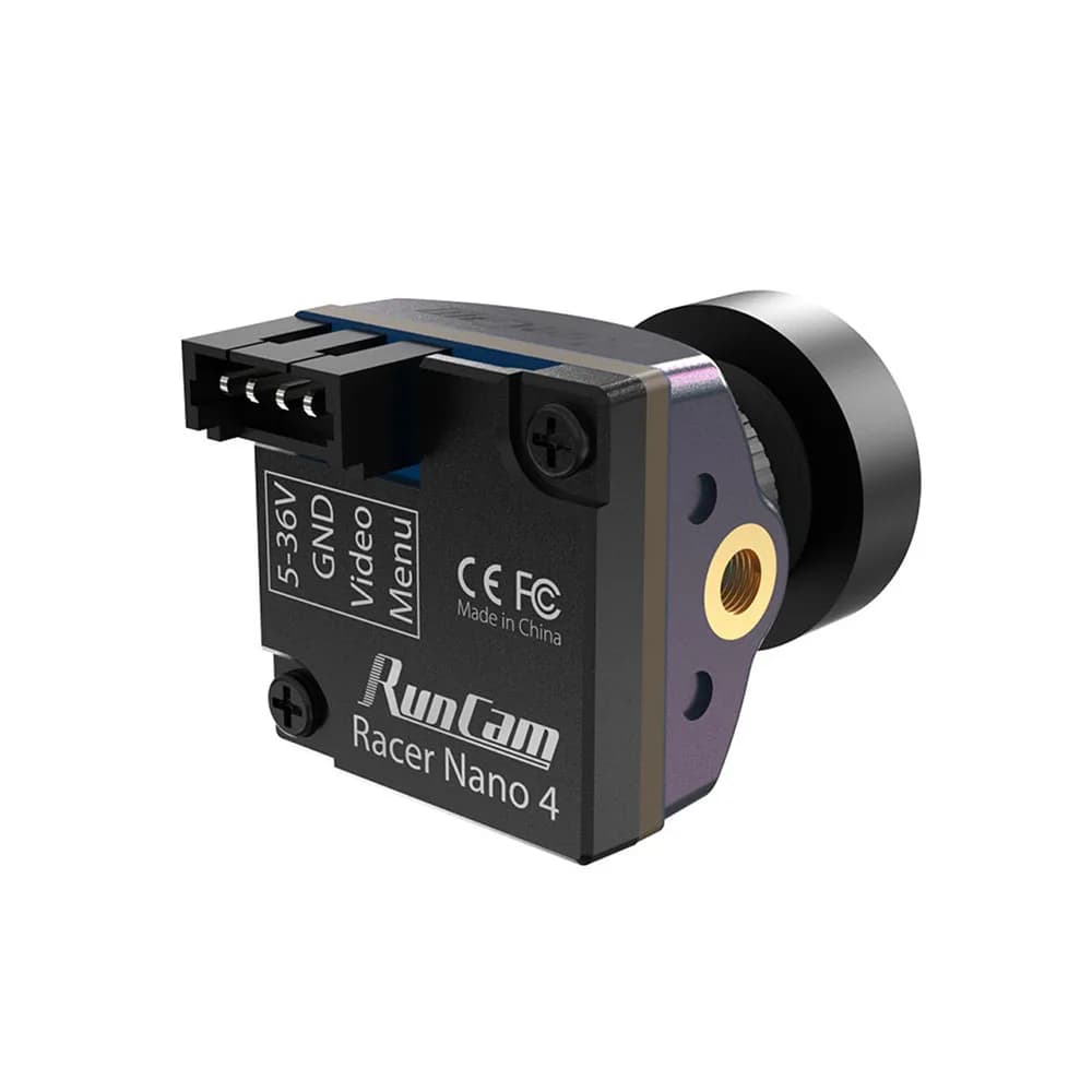 RunCam Racer Nano 4 1200TVL Super WDR CMOS Sensor Waterproof LED Lighting Track Mode FPV Camera NTSC/PAL for RC Freestyle Drone 5