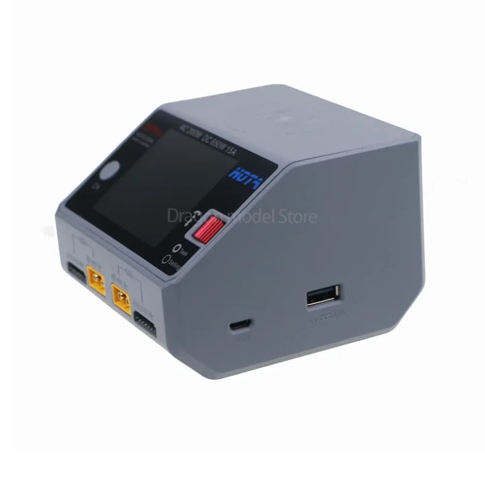 HOTA D6 Pro 200W AC/650W DC Dual Channel Wireless Battery Charger for LiPo LiHV NiMH NiCd RC Drone 5