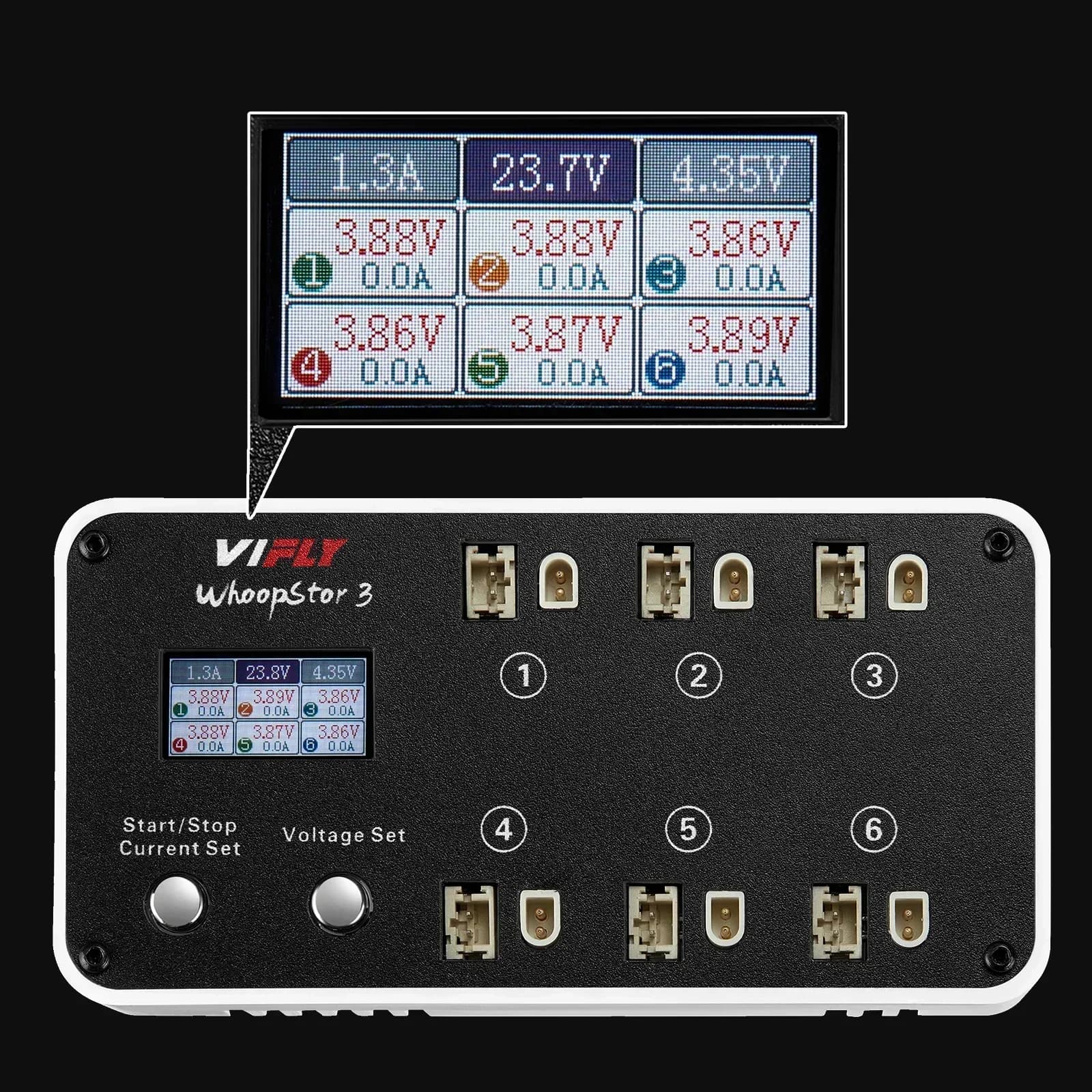 VIFLY WhoopStor 3 V3 6 Ports 1S LIPO Battery Charger Discharger 3