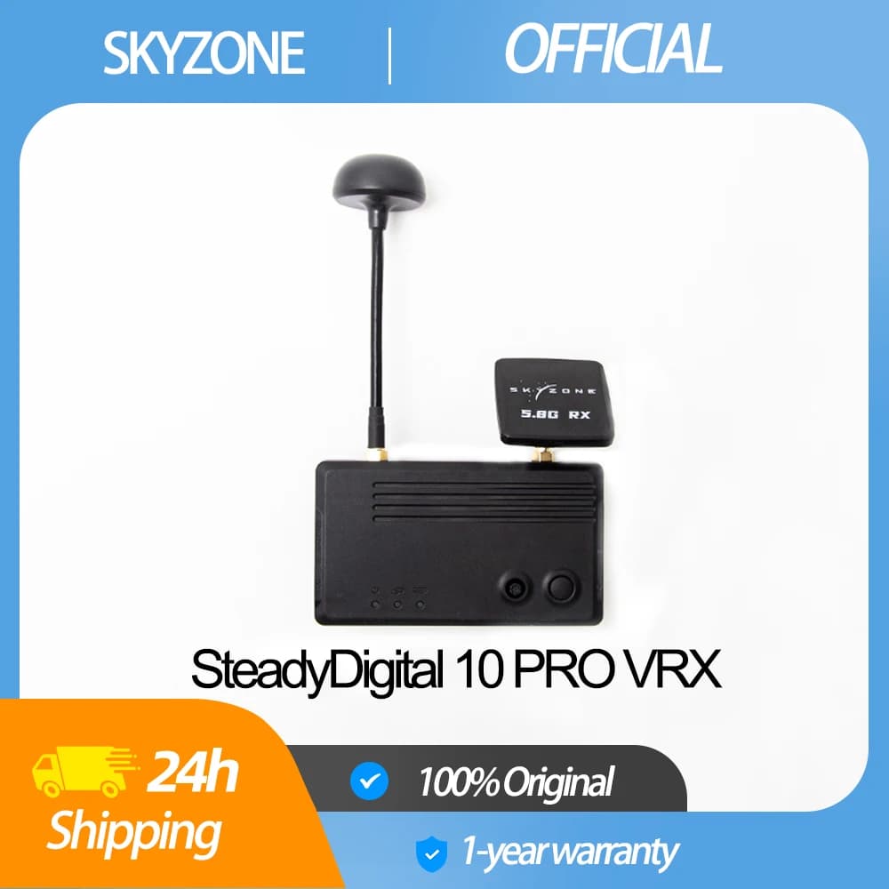 SKYZONE SteadyDigital 10 PRO VRX Digital FPV Video Receiver Ultra-Stable Low-Latency HD for Professional Drone Pilots