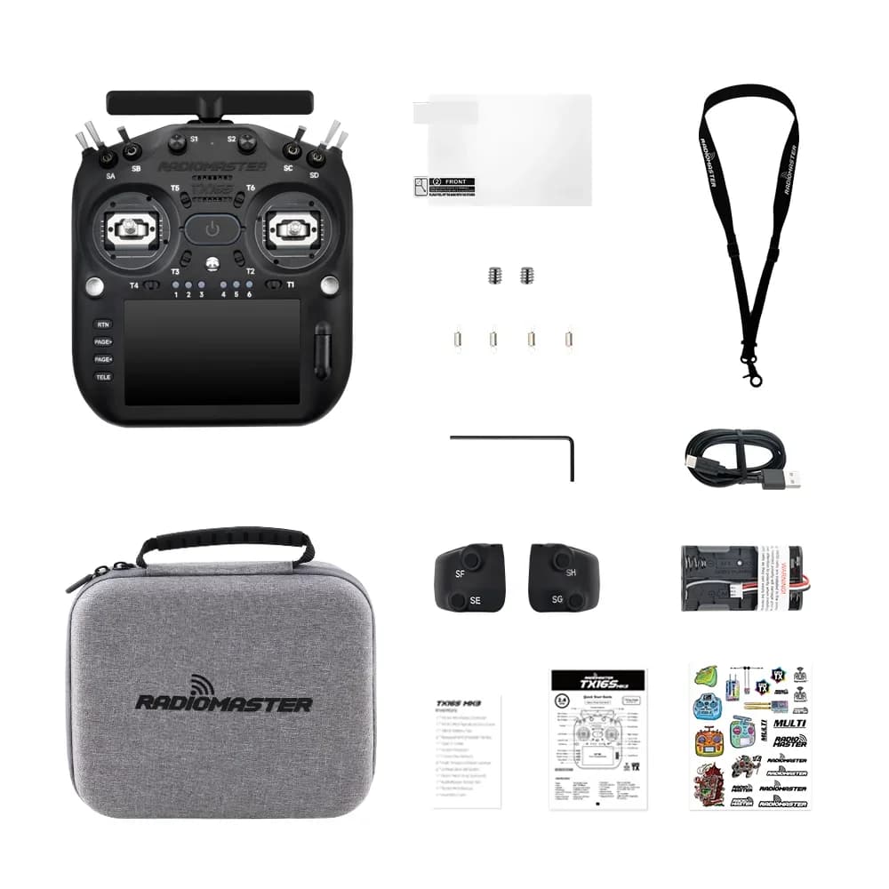 Radiomaster TX16S MK3 2.4GHz 900MHz V6 Hall Gimbal 5 inch IPS Touchscreen Gemini Dual Band ExpressLRS Radio Controller 6