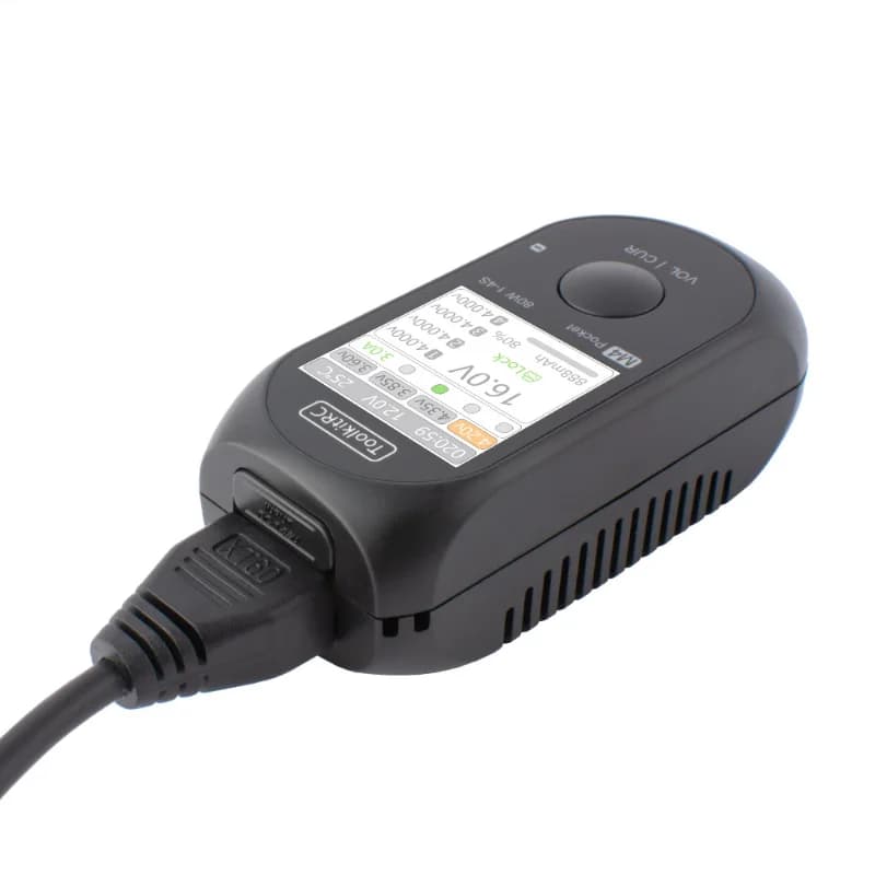 ToolkitRC M4Pocket 80W 5A MINI Smart Balance Charger input USB-C XT30 XT60 Output For 1-4S Lipo LiHv LiFe Battery 3