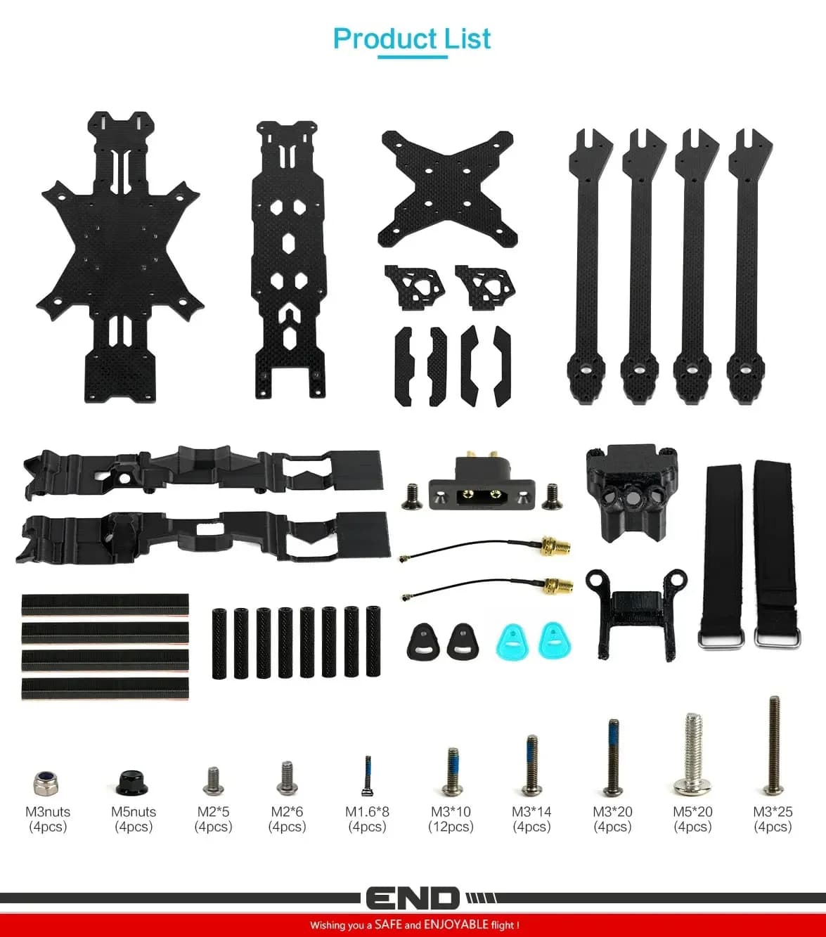 Axisflying MANTA10" Lite 10inch FPV Freestyle Drone Ture X Frame Kit 402mm Wheelbase T700 Carbon Compatible 10inch Propeller 6