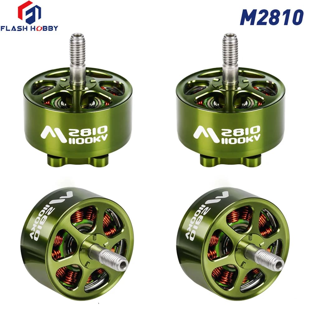 4 Pieces FLASHHOBBY Mars M2810  1100KV Brushless Motor 3-6S LiPo for RC FPV Drone Freestyle Long Range DIY Parts 5