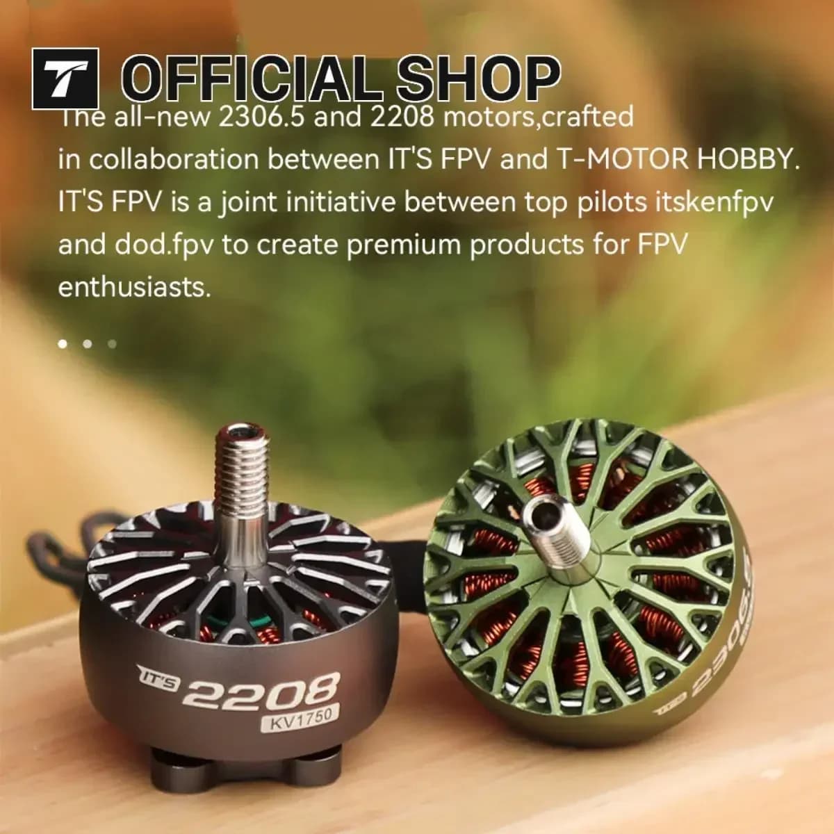 T-MOTOR T-HOBBY ITS 2306.5 / ITS 2208 Brushless Motor FPV Drone Motors KV1750 6S Voltage For Freestyle Motor RC Drone DIY Parts 3