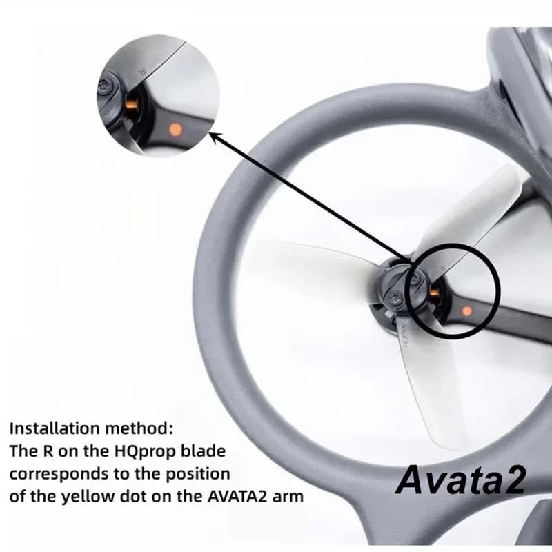 HqProp 3X3X3 Propeller 3Inch 3-Blade Prop Grey Poly Carbonate compatible DJI Avata 2 FPV Drone Parts 5