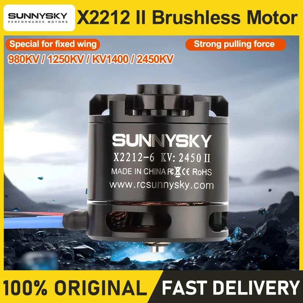 Sunnysky X2212 II 980KV 1250KV 1400KV 2450KV Outrunner Brushless Motor 2212 for RC Quadcopter Multicopter