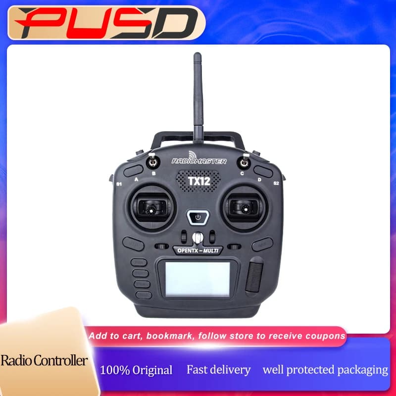 Radiomaster TX12 RC Transmitter MKII OpenTX Multi Protocol Radio Controller ELRS Remote Control Compact For FPV Drone RC Plane 2