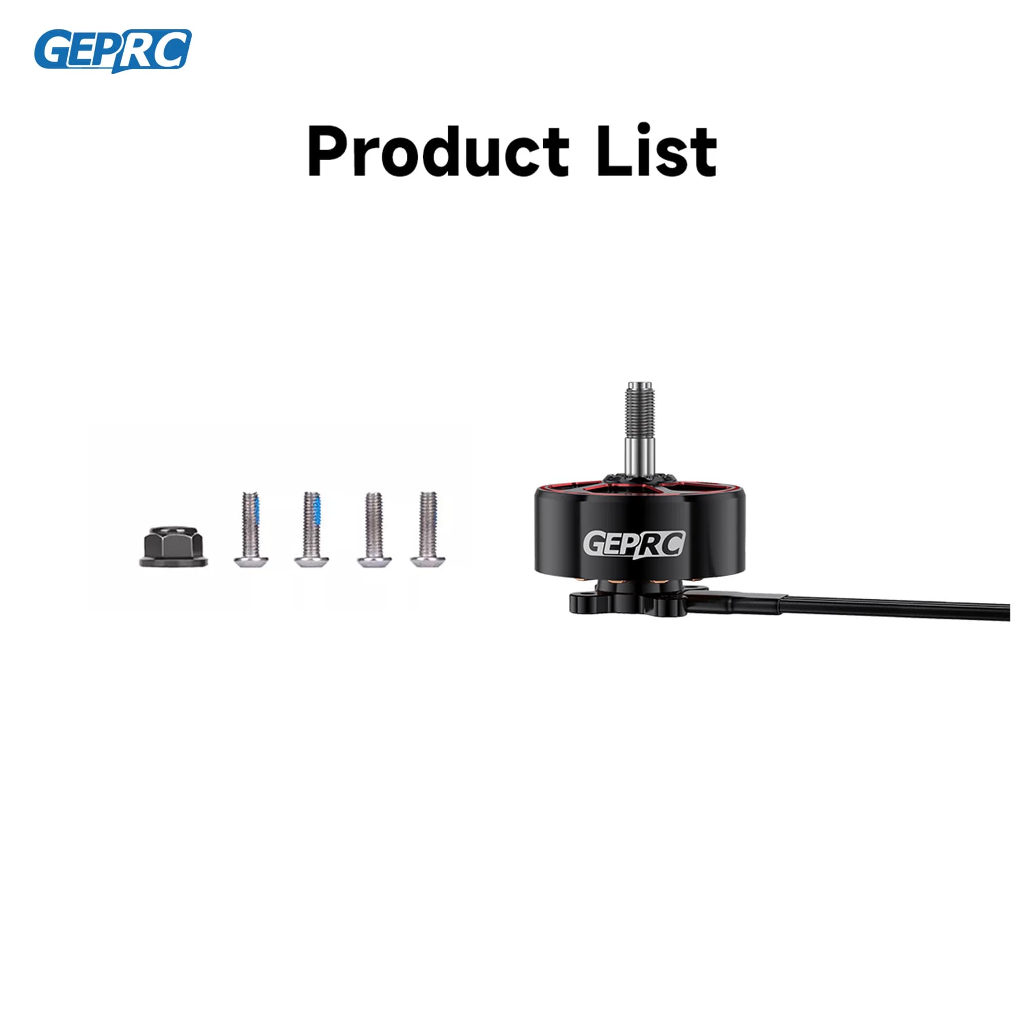 GEPRC SPEEDX2 2809 V1.1 Motor Brushless Black with 7/8 Inch MOZ7 RC FPV Racing Drone Multicopter Accessories 6