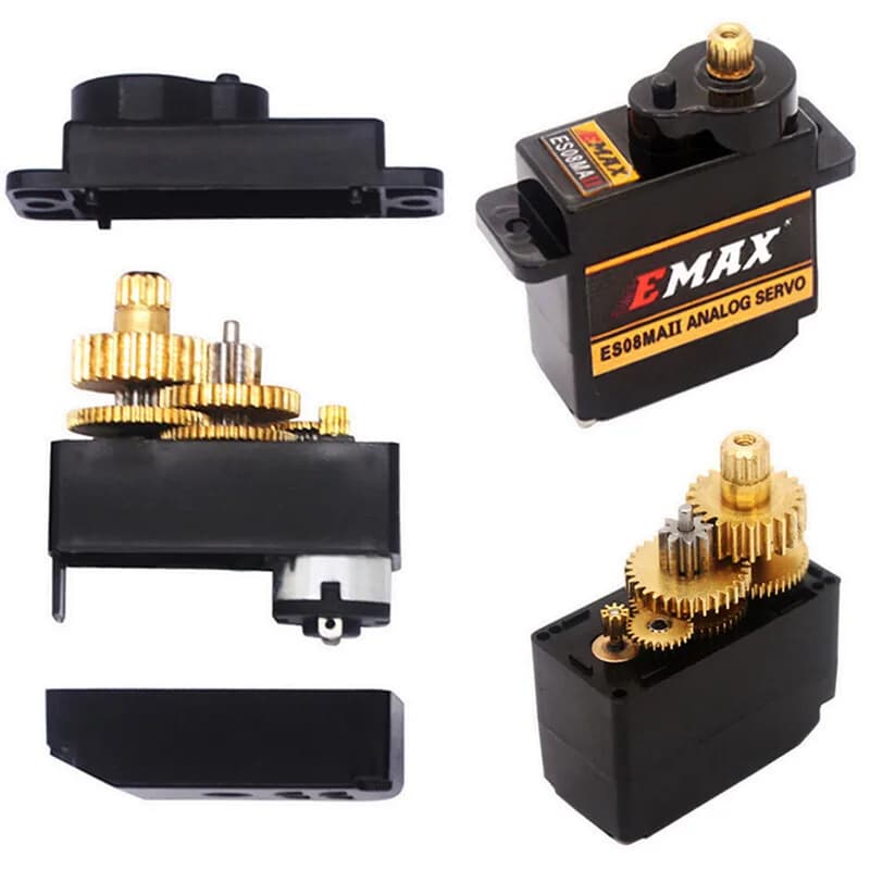 Original EMAX ES08MAII 12G Metal Gear Micro Servo For Cars, Ships, Helicopters And Airplanes 6