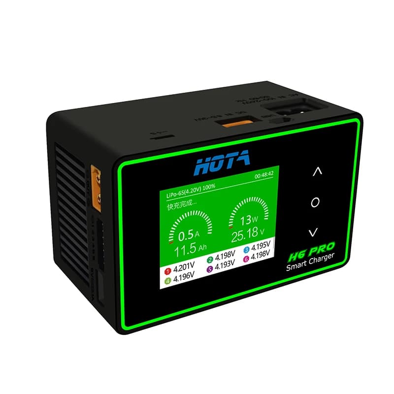 HOTA h6 Pro Duo AC 200W DC 700W 26A Mini Battery Charger 1-6S Lipo NiMh Li-ion Ni-Cd Digital RC Balance Charger Discharger 6