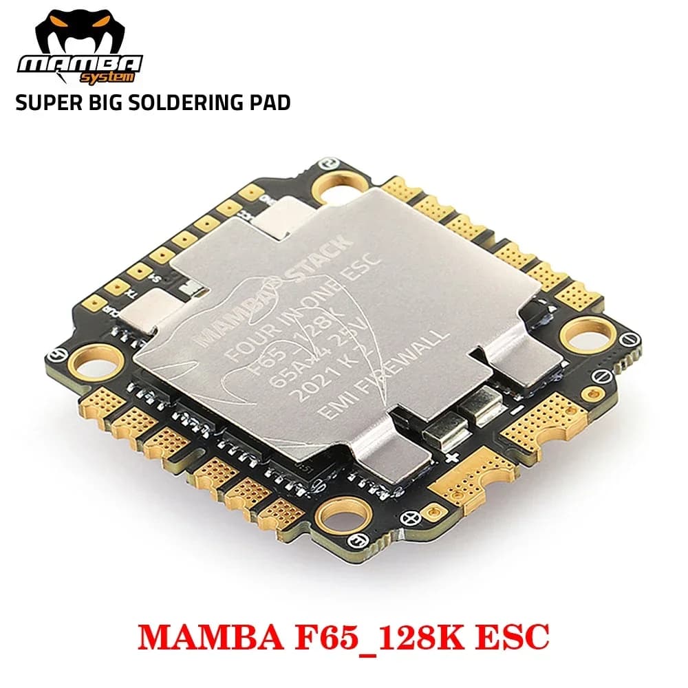 DIATONE MAMBA F55 / F65_128K BLHeli_32 4in1 ESC Dshot 300-600-1200 Installation 30.5x30.5mm / M3 4-6S for RC FPV Racing Drone