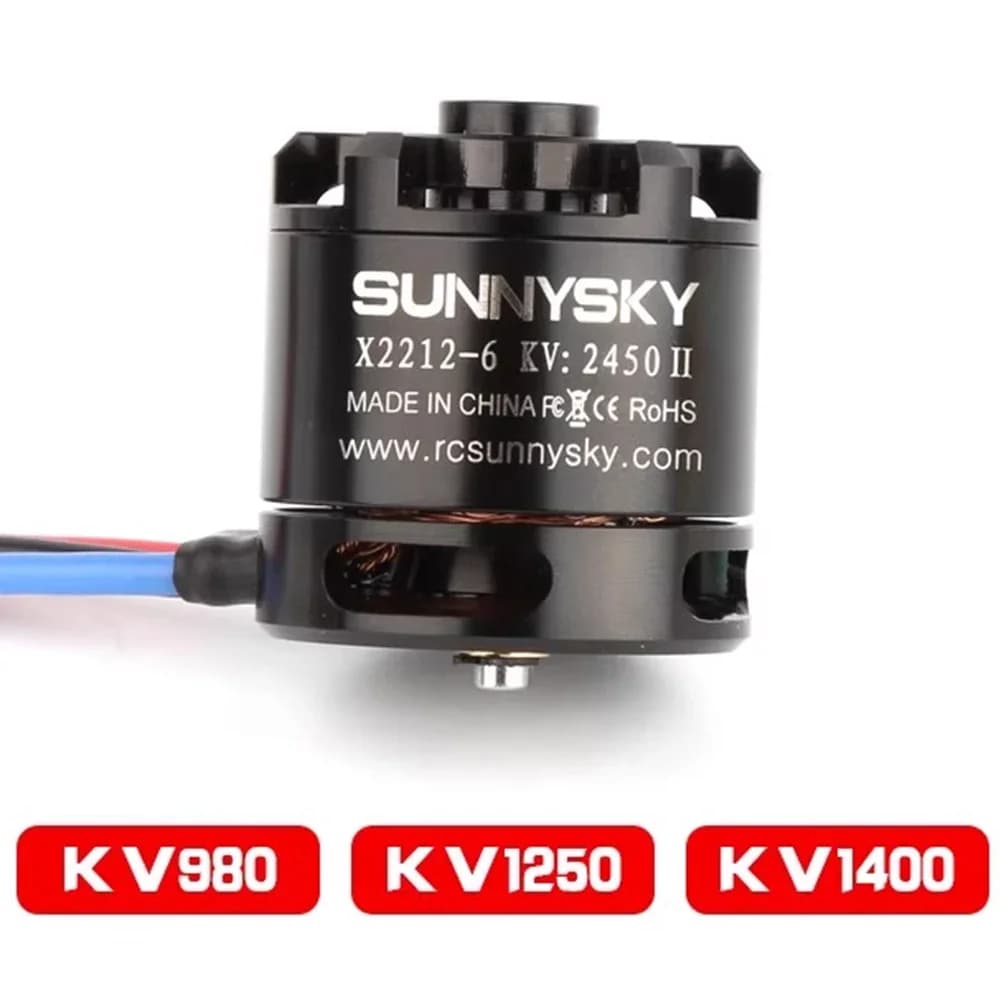 Sunnysky X2212 II 980KV 1250KV 1400KV 2450KV Outrunner Brushless Motor 2212 for RC Quadcopter Multicopter 6