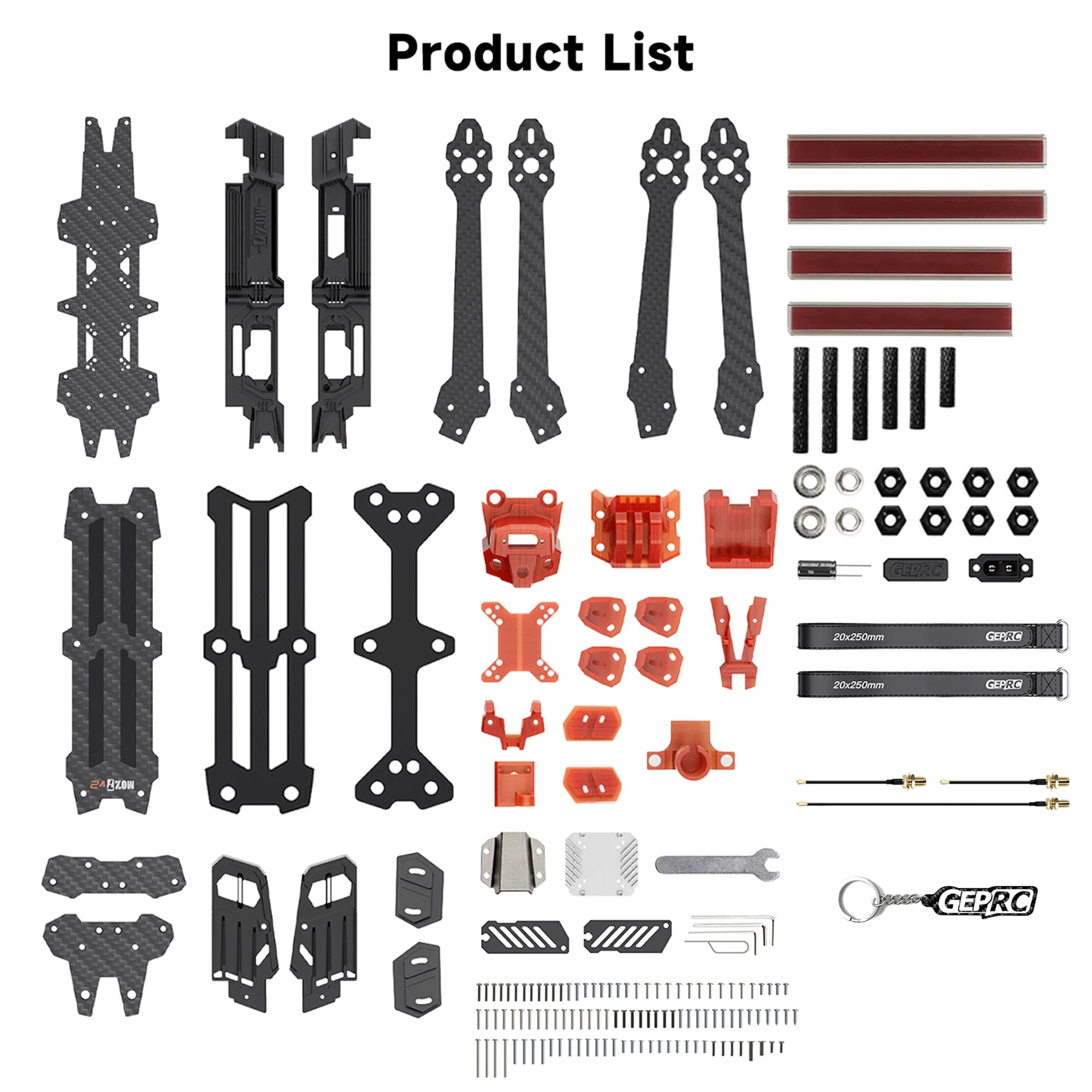 GEPRC GEP-MOZ7 V2 Frame Parts Propeller Accessory Base Quadcopter FPV Freestyle RC Racing Drone MOZ7 V2 6