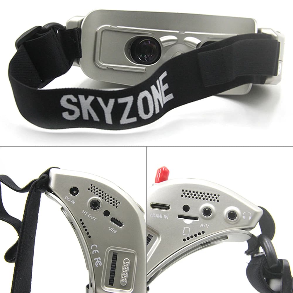 Skyzone SKY04X/L FPV Goggles Head Strap Faceplate Mask PU Pad w/Magic Stick Loop Tape for Racing Drone RC Quadcopter Spare Parts 3