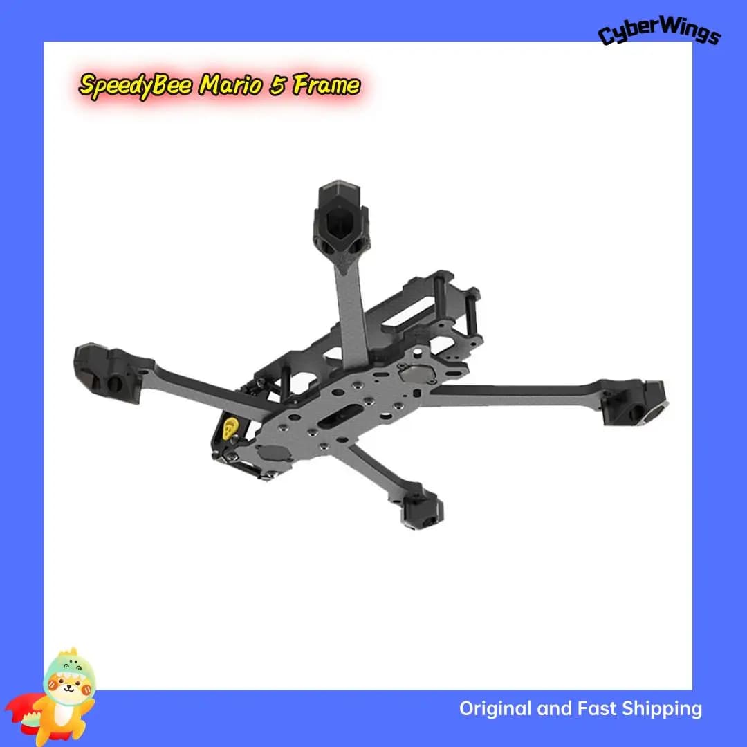 SpeedyBee Mario 5 Frame DC / XH ADV/PRO with New Design Carbon Fiber Arms with LED Strip Channels 4