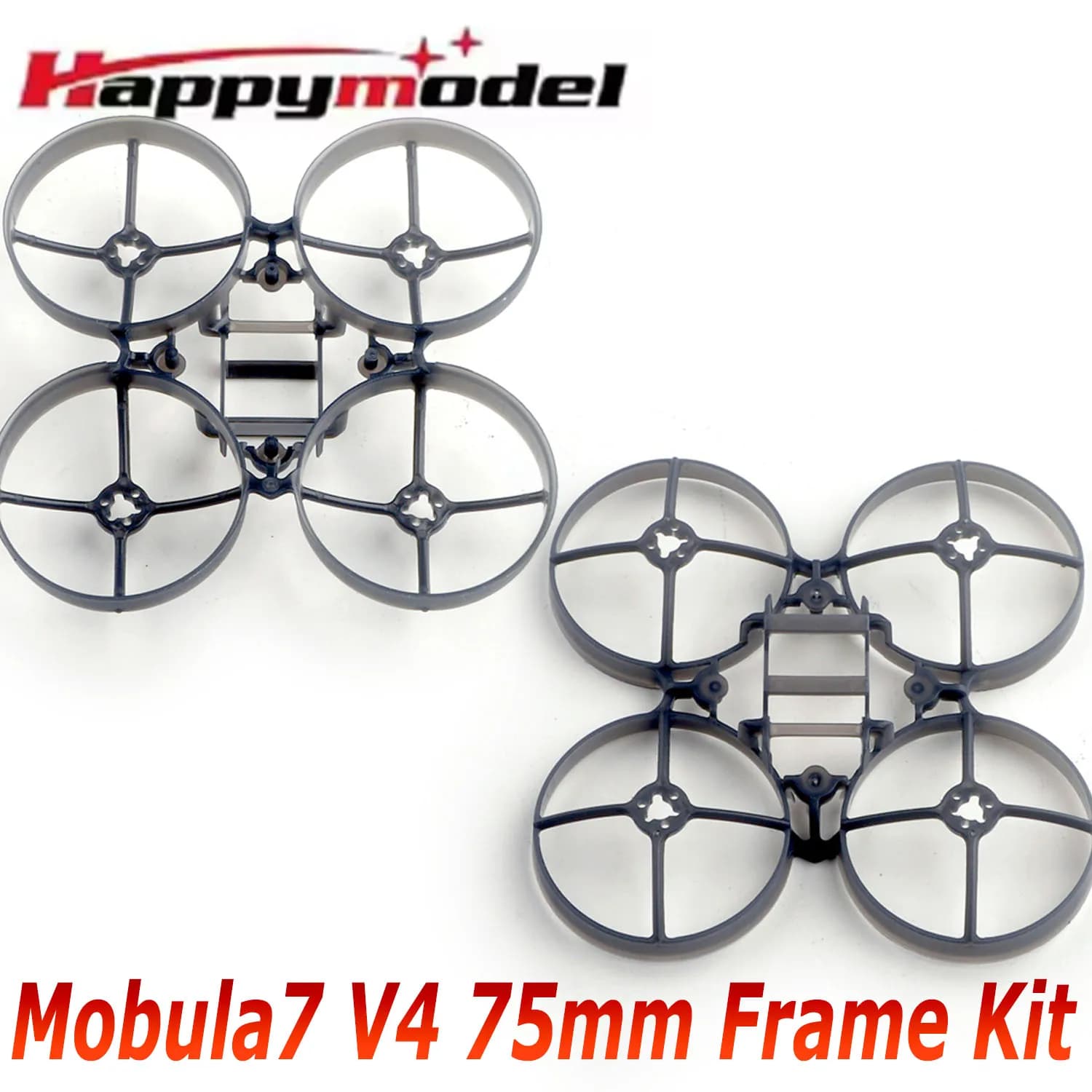 HappyModel Mobula7 V4 75mm Brushless TinyWhoop Frame Kit Upgraded Design for RC Freestyle Racing FPV Drones Quadcopter Model DIY