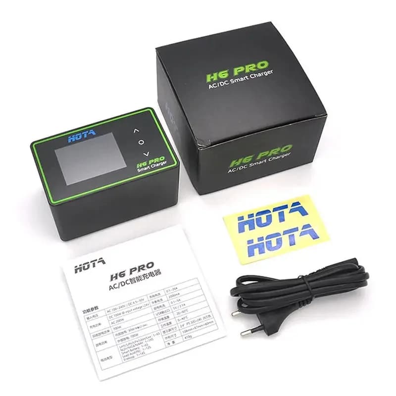 HOTA H6 Pro DUO AC 200W DC 700W 26A Battery Balance Charger for 1-6S Lithium Battery RC Car Climbing Car RC Model
