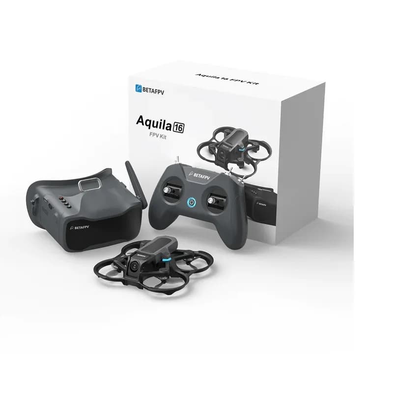 BETAFPV Aquila16 FPV Kit LiteRadio 2 SE Radio Transmitter VR03 FPV Goggles 2 Battery 1100mAh