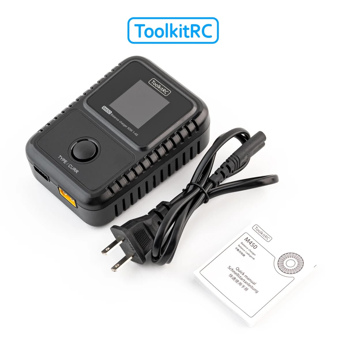 ToolkitRC M450 Smart Lipo Battery Charger Discharger AC 50W 2-4S Suitable For Remote Control Car Aircraft Toy Parts FPV Model 3