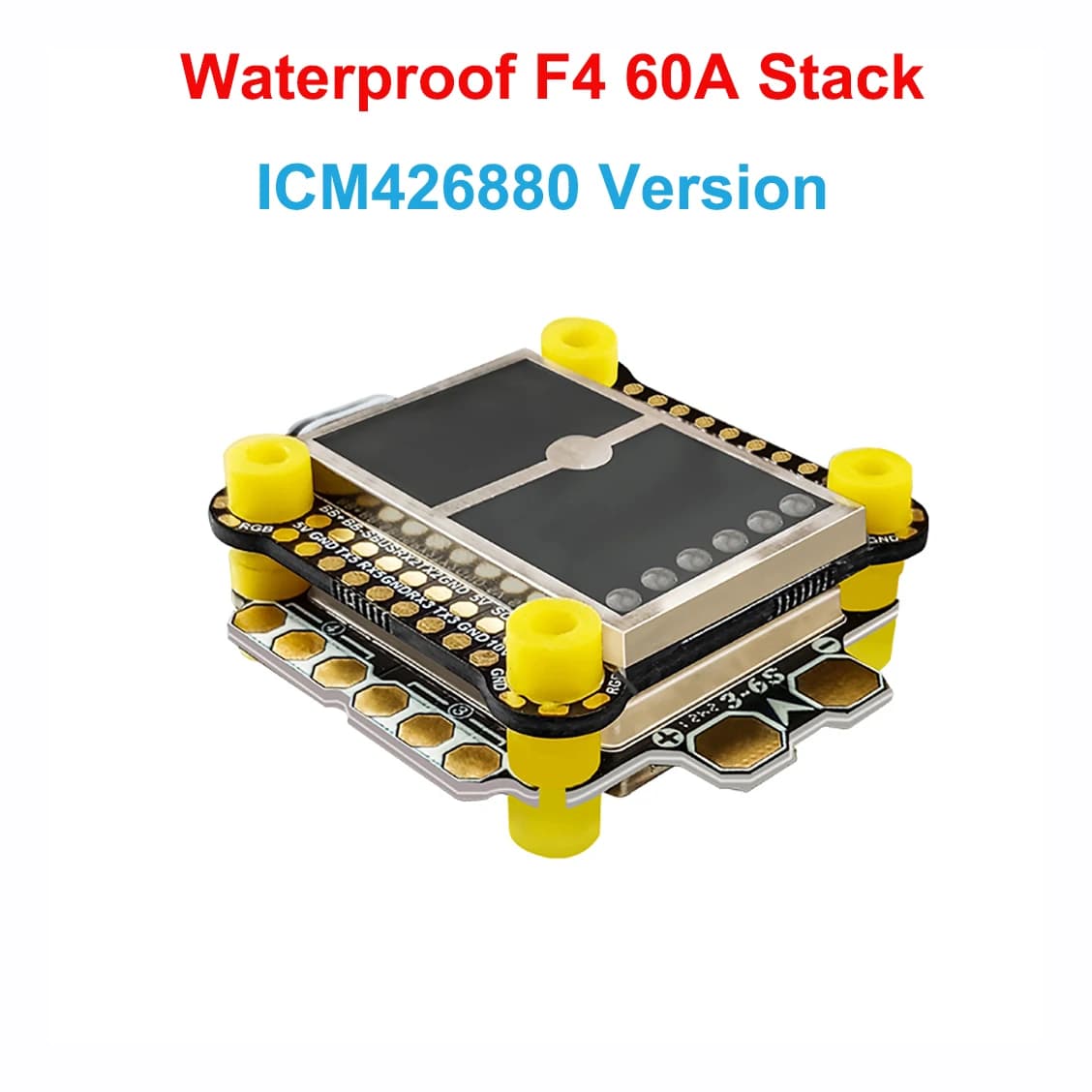 DarwinFPV Waterproof Cement Series Ultra-Durable F4 60A Flight Controller Stack F435 30A / 45A AM32 AIO F4 60A MPU6000 2