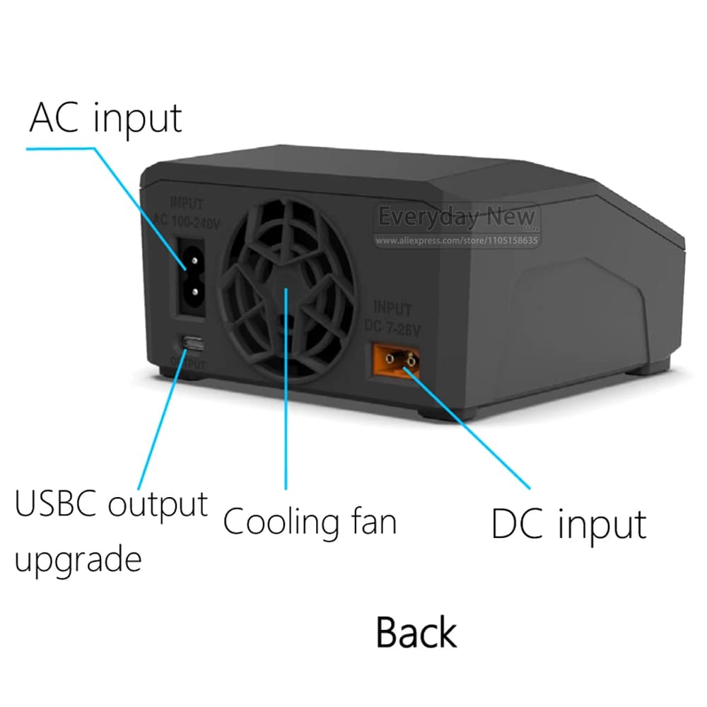 ToolkitRC M6DAC PRO Charger Fast 1-6S Intelligent Balance 2CH AC/DC Toy Model Car Drone Power Lithium Battery XT60 IPS FPV EU 4