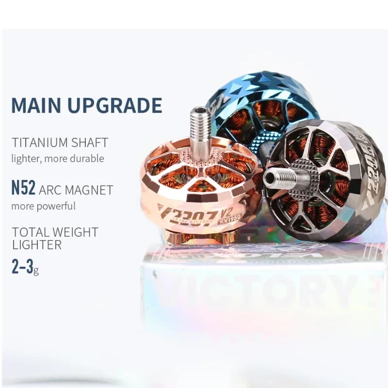 T-MOTOR T-Hobby V2306.5 V2 5" 4-6S KV1950/KV2550 Brushless Motor For Freestyle Fpv Racing Drone Motor Drones DIY Parts 3