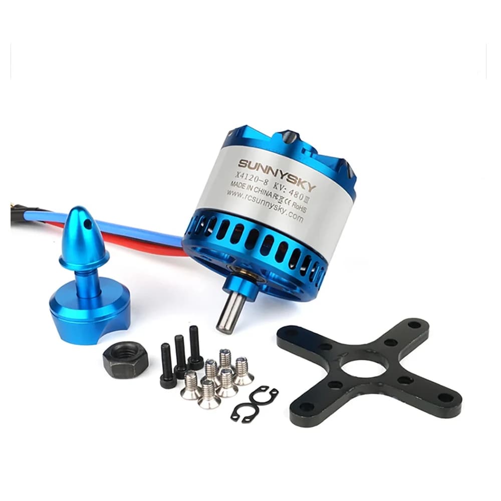 SUNNYSKY X4120-III X4125-III X4130-III 650K550KV 420KV 515KV 520KV Brushless Motor for RC Quadcopter Airplanes Fixed Wing Plane 5
