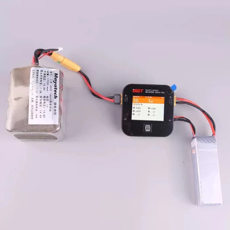 ISDT Q6 Retro DC Charger/Discharger 350W 16A 2-6S LiPo/LiHv/LiIon Compact Smart Fast Charge for RC Cars Drones Batteries 5