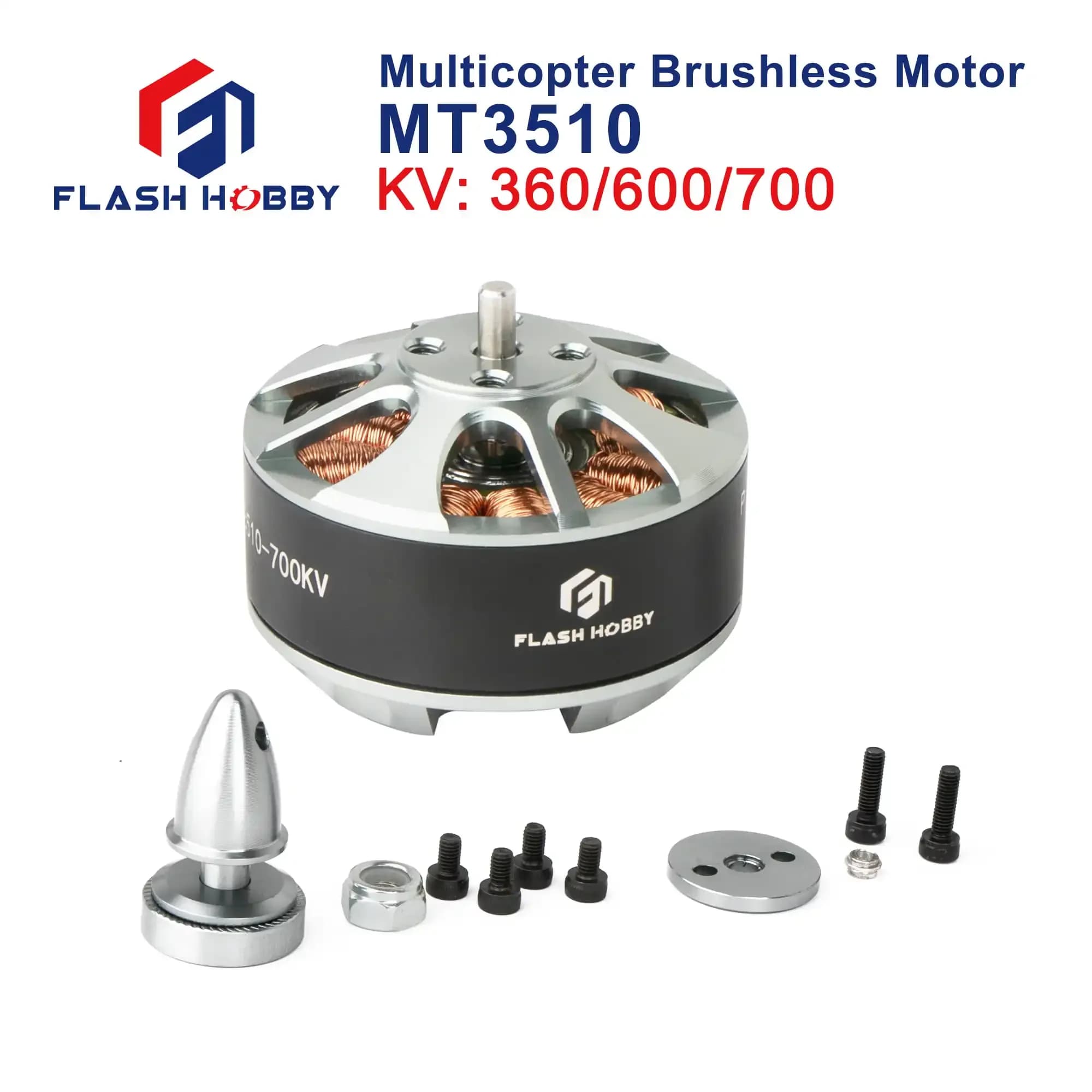 Flashhobby MT3510 3510 360KV 600KV 700KV Outrunner Brushless Motor for Multirotor Aircraft Multiaxis Motor