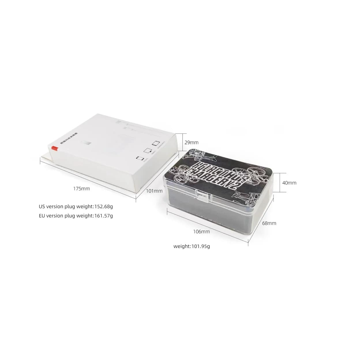 HGLRC Thor 1S Charger V2 6-way parallel charging board supports PH2.0 & MX2.0 & A30 & BT2.0 connector PD3.0 Type C 12V interface 4