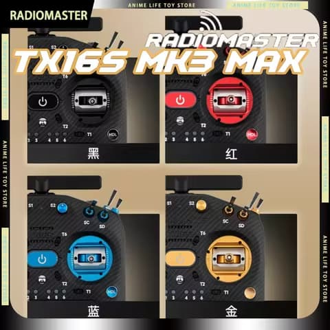 Radiomaster TX16S MK3 MAX ELRS 2.4G CNC Hall Effect Gimbal AG02 JR Bay RC Transmitter X-Band TX Module For FPV Airplane Model