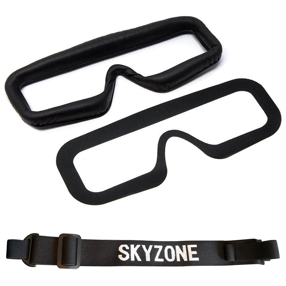 Skyzone SKY04X/L FPV Goggles Head Strap Faceplate Mask PU Pad w/Magic Stick Loop Tape for Racing Drone RC Quadcopter Spare Parts 2