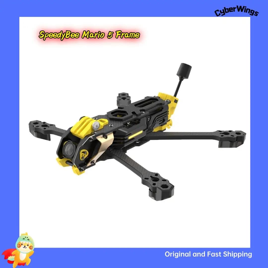 SpeedyBee Mario 5 Frame DC / XH ADV/PRO with New Design Carbon Fiber Arms with LED Strip Channels