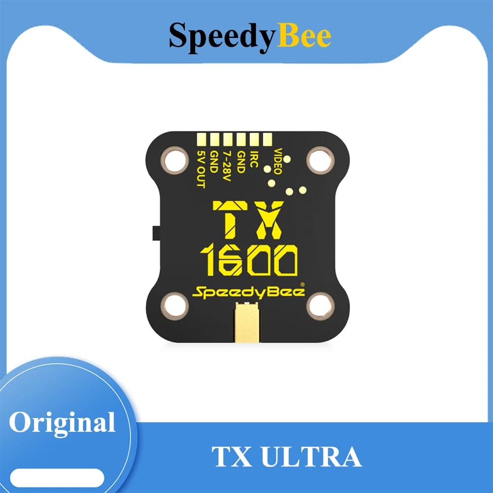 SpeedyBee TX ULTRA TX1600 5.8GHz 48CH 1.6W Analog VTX High-efficiency Heat Sink 2-6S LIPO 20X20mm for FPV Long Range Drones