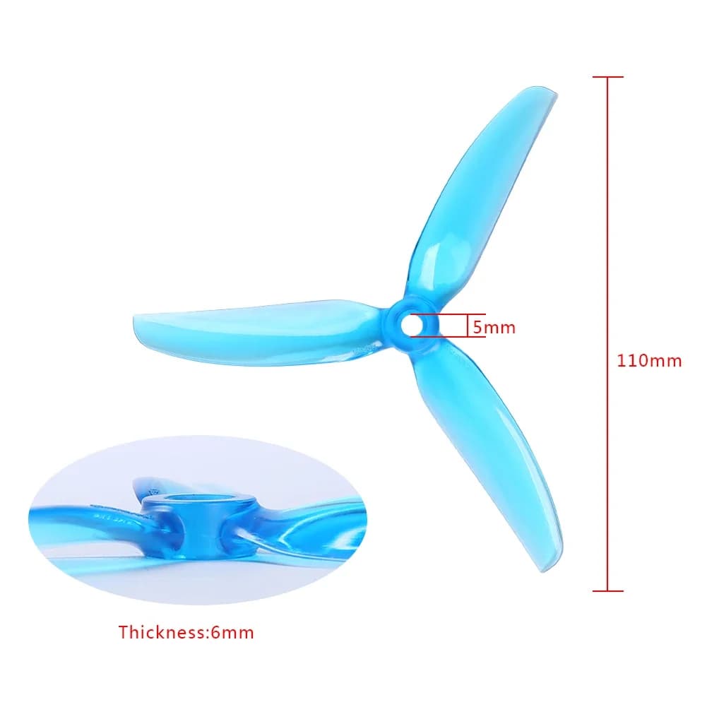2/8 Pairs HQProp High Quality HQ 5X4.3X3 V2S 5043 5inch 3blade/tri-blade propeller prop for FPV Freestyle Drone DIY Parts 2