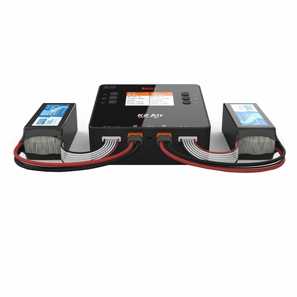 2026 hot sale ISDT K2 Air AC 200W DC 500Wx2 20A Dual Channel Balance Lipo Charger Discharger for Lipo NiMh Pb Battery 2