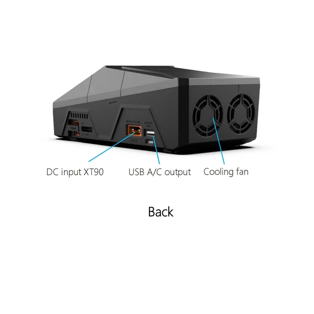 NEW ToolkitRC Q6AC Charger AC 400W/DC 1000W 4CH output Built-in 65W USB A/TYPEC Output ,LiPo, 1-6S，NiMH 1-16S,PB 1-10S Charger 4