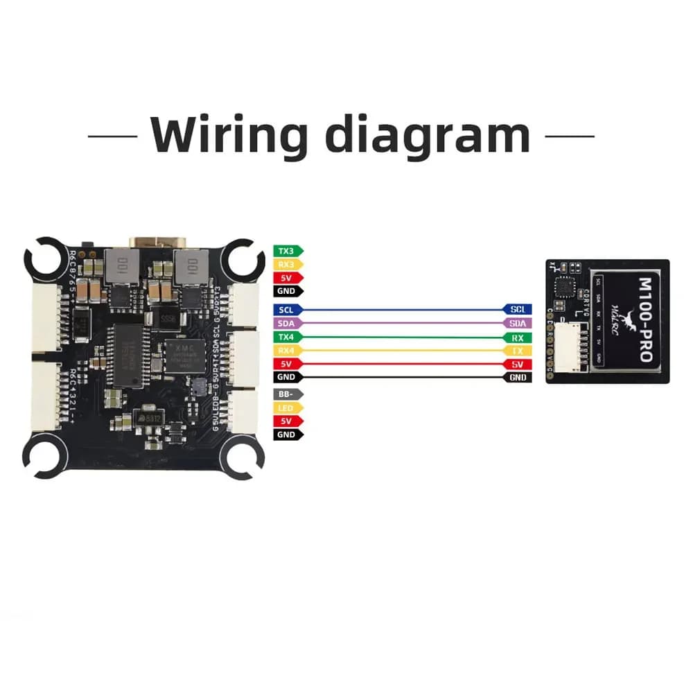 HGLRC M100 PRO GPS Chip B101 10th Generation Protocol Chip QMC5883L Compass for FPV Racing Freestyle Drones 6