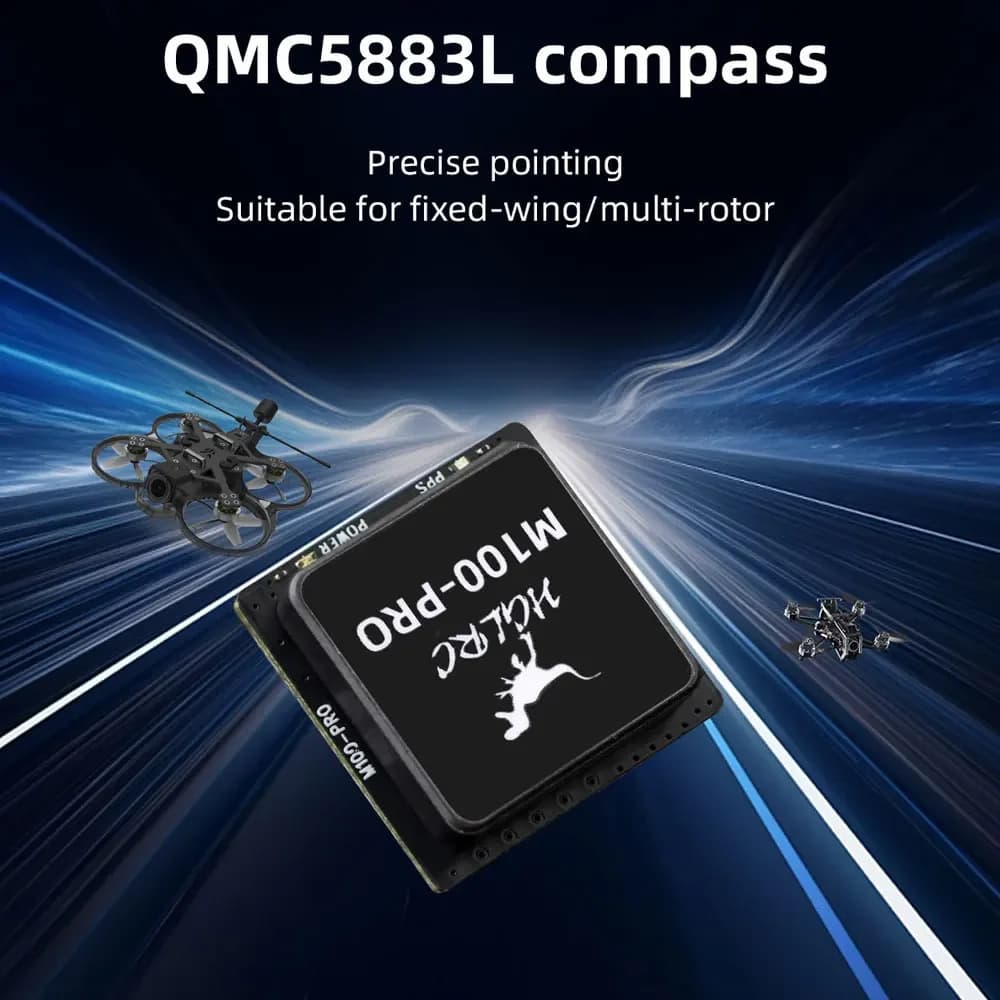 HGLRC M100 PRO GPS Chip B101 10th Generation Protocol Chip QMC5883L Compass for FPV Racing Freestyle Drones 5