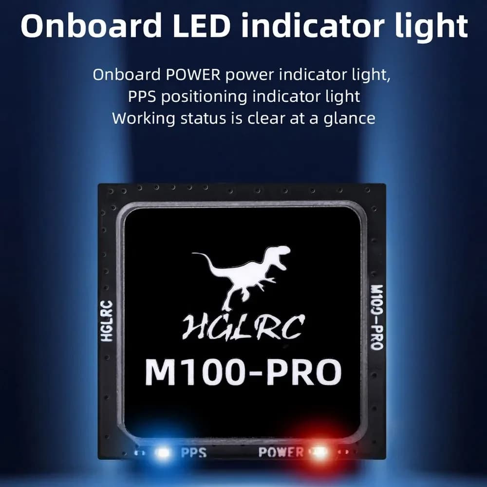 HGLRC M100 PRO GPS Chip B101 10th Generation Protocol Chip QMC5883L Compass for FPV Racing Freestyle Drones 3