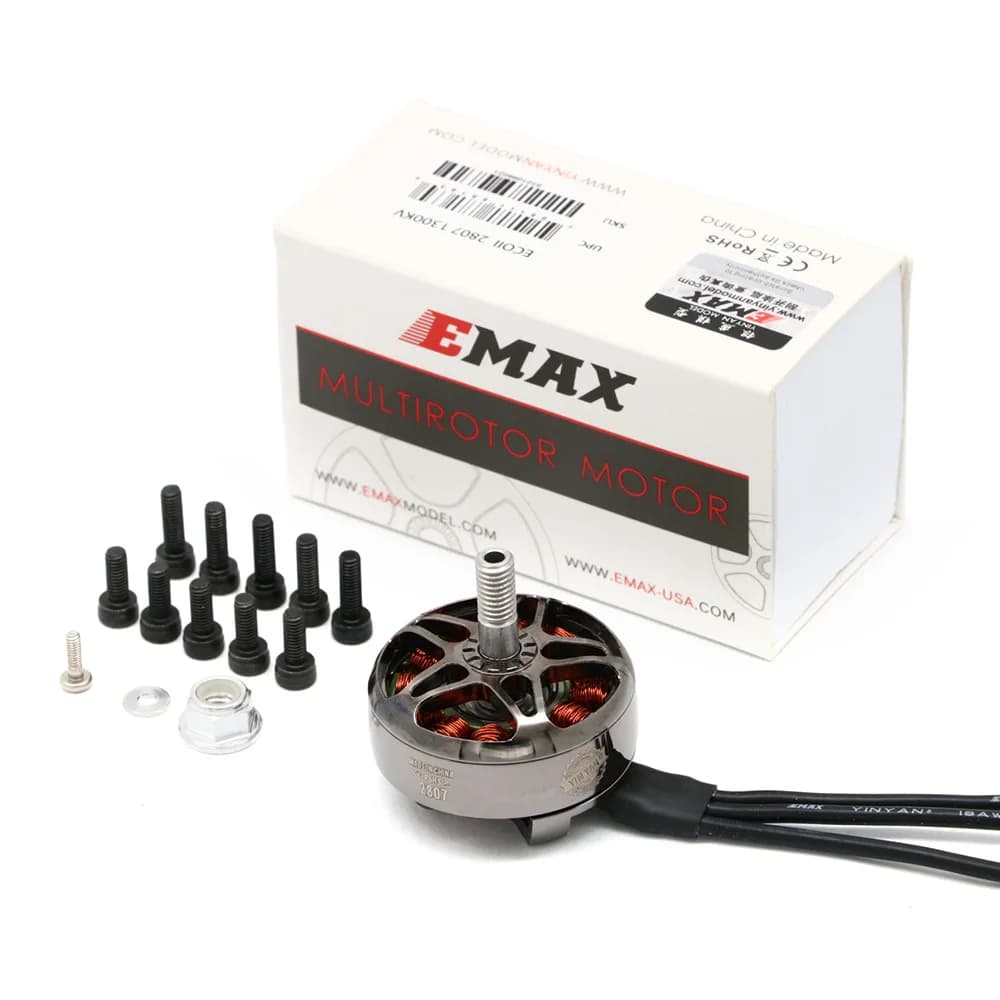 4pcs EMAX ECOII 2807 6S 1300KV Brushless Motor for RC FPV Racing Drone RC Quadcopter RC Parts DIY Accessorie 2