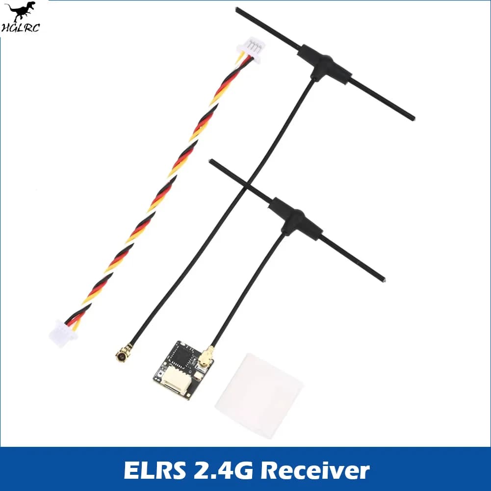 HGLRC ELRS 2.4G Receiver 500MHZ Refresh Rate ELRS 3.0 for RC Airplane FPV Long Range Drones DIY Parts