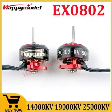 Happymodel EX0802 19000KV/ 25000KV 1-2S Mini Brushless Motor for RC FPV Racing Freestyle Mobula6 HD Tinywhoop