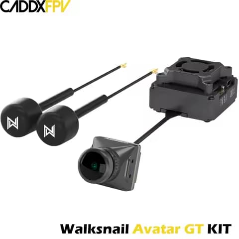 Caddx Walksnail Avatar GT KIT 1080P 100fps Max 2W VTX Gyroflow Dual Antennas Night Vision for Sony Starvis II Sensor Long Range