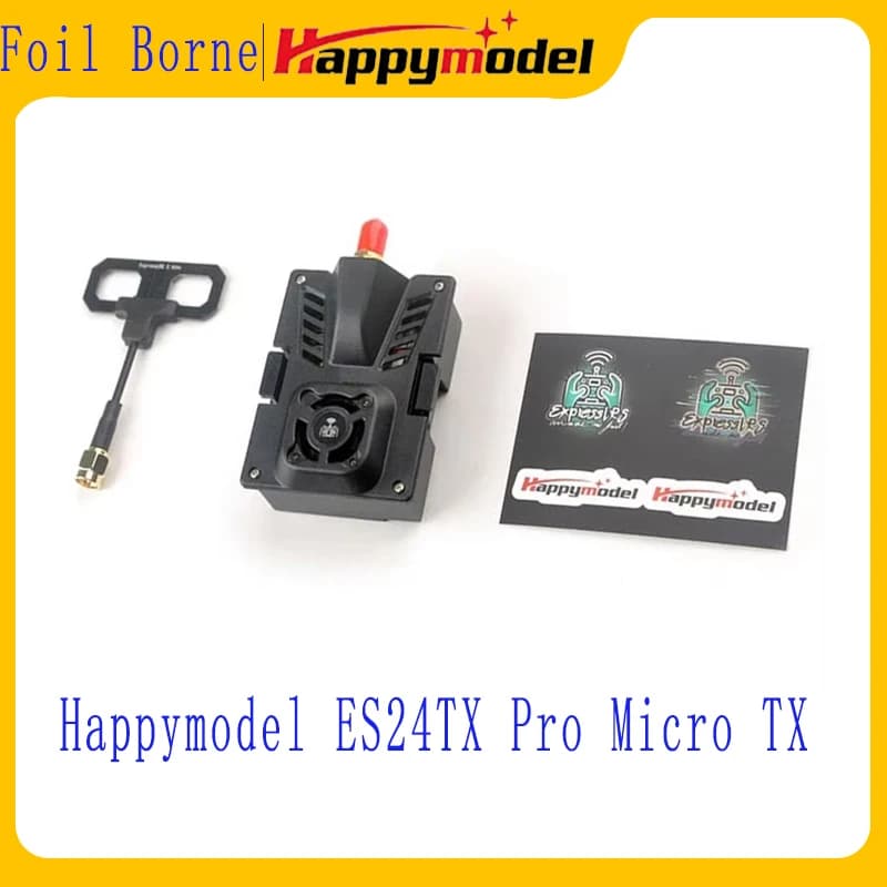 HappyModel ES24TX Pro 1000mW 2.4G ExpressLRS ELRS Micro TX Module with Cooling Fan RGB LED Module for RC Airplane FPV Drone