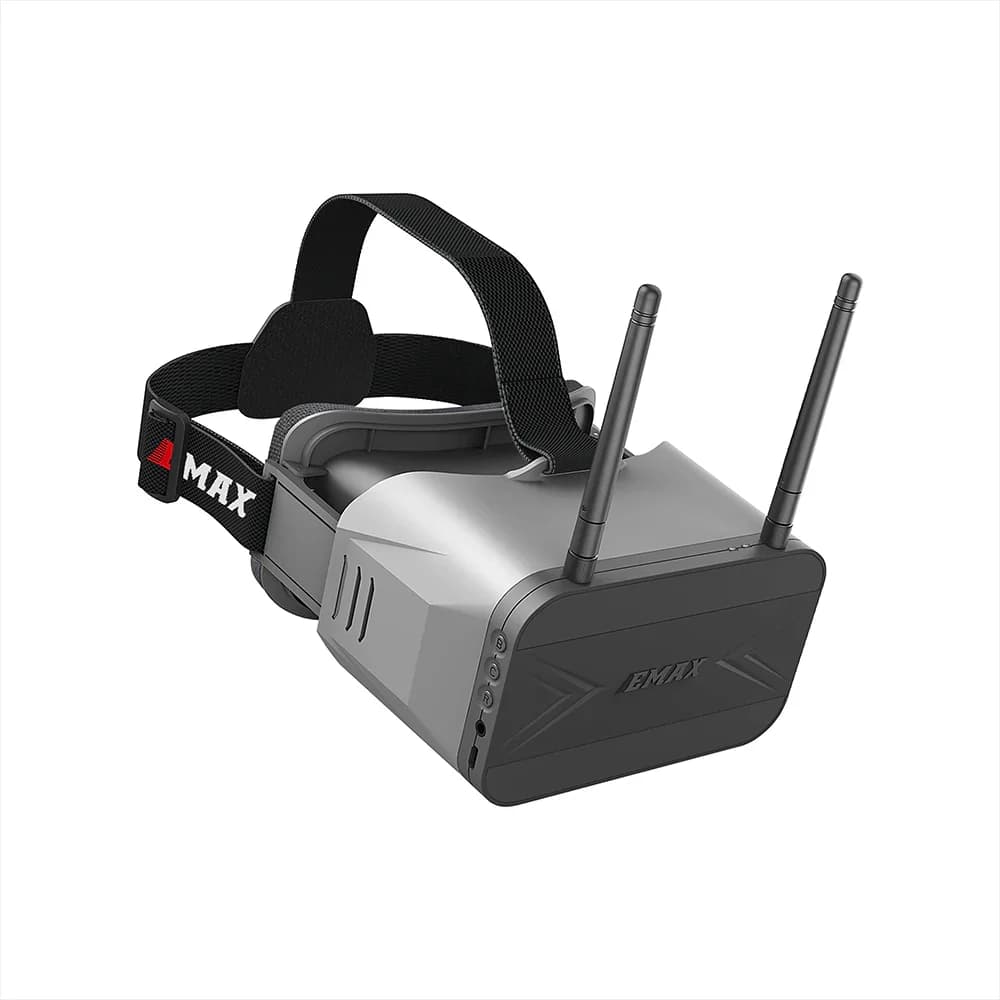 EMAX 5.8G 4.3 Inch 800*480 Transporter2 Goggle Analog FPV Goggles with DVR and Dual Antennas for FPV Racing Drone