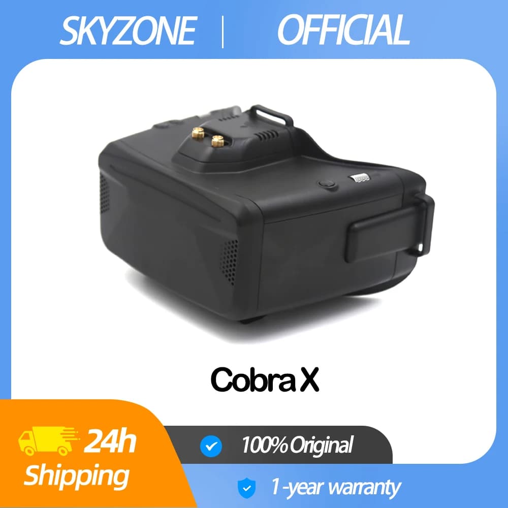 SKYZONE Cobra X V4 FPV Goggles 5.8GHz 48CH Receiver 1280x720 Head Tracker Video Glasses for RC Cars FPV Drones Fixed-wing