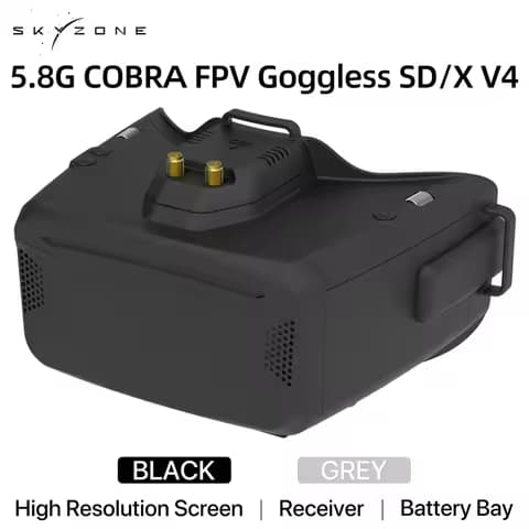 SKYZONE Cobra SD X V4 FPV Video Goggles 800x480 4.3in Cobra 1280x720 4.1in 5.8G Receiver Head Tracker DVR for FPV Racing Drone