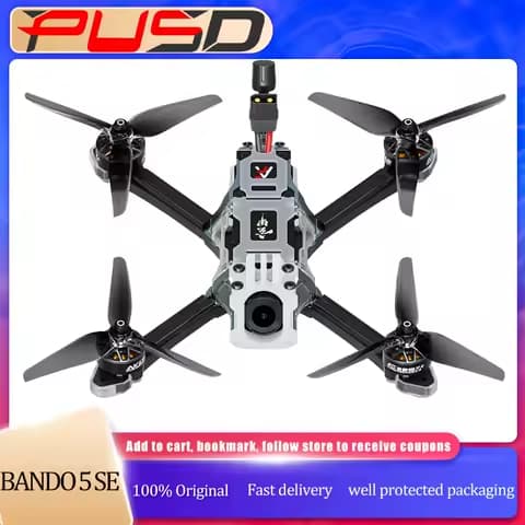 Axisflying Bando 5 Inch FPV Racing Drone Sturdy Frame 2207.5 1960KV Motor GPS Positioning Single Gyro RC Freestyle Quadcopter